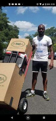 Me helping my team with a move.