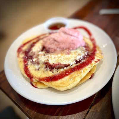 Raspberry pancakes