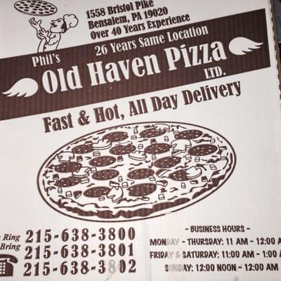 Phil & Leon's Old Haven Style Pizza