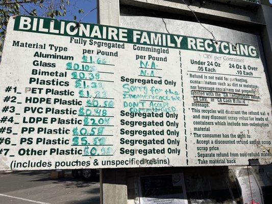 Billionaire Family Recycling