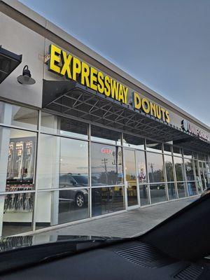 Donut on way to short work shift