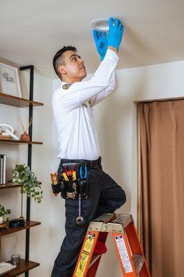 Professional recessed lighting install to enhance ambiance, functionality, and overall home design in Pearland, nearby suburbs and Houston