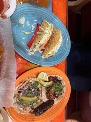 Street Tacos and regular Hard Taco