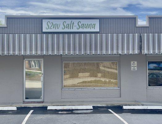Exterior shot of Salon Salt Sauna Room