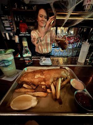 Fish & Chips and super cool employees