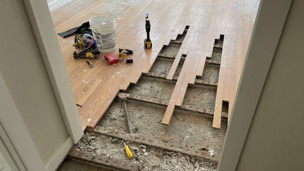 Floor fixing in San Francisco downtown