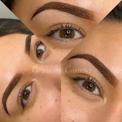 Ombre brows done by Jessica. Instagram: Gorjessinkcosmetics