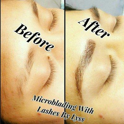 Microbladed brows