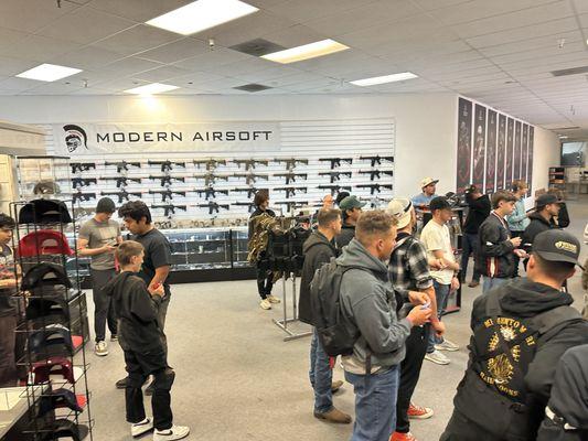 On Black Friday modern airsoft gave away about 5 guns to the public!
