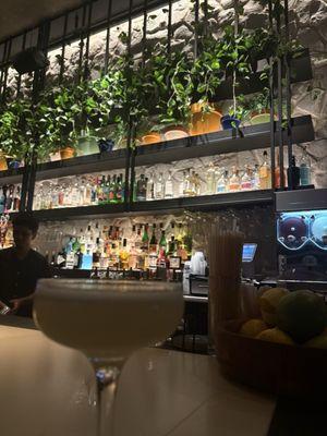 Lemon drop and bar