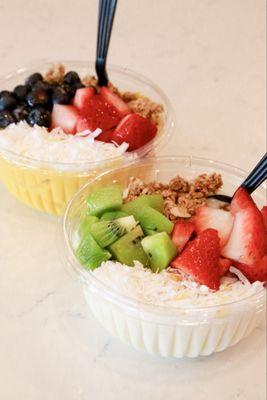 Mango Bowl and Coconut Bowl