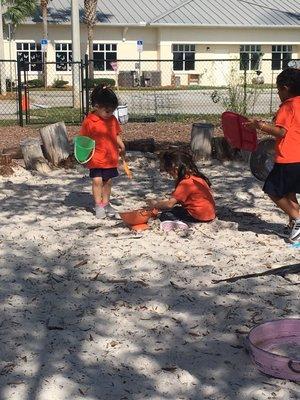 Being creative and hands on with nature