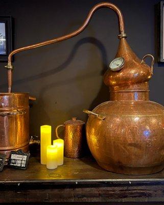 Small still on display