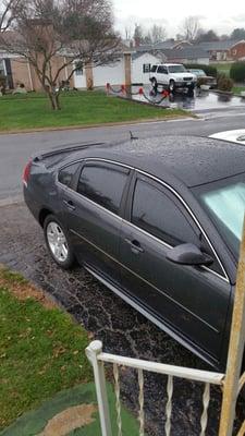 Tinted windows and rain guards