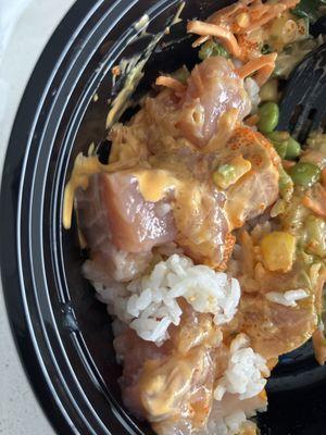 Salmon build your own bowl