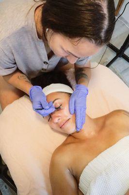 Extractions are amazing! Book THE GLOW FACIAL to clear the pores out!