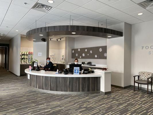Warm, welcoming front desk at our Boulder Creek location.
