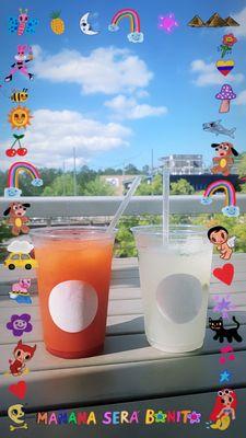 Mojito and tequila sunrise!