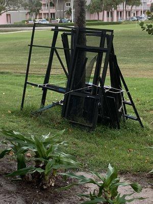 Example of screens not being replaced sitting for over 7 months- no word on next step by this company.