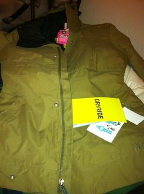burton jacket (color is actually a green/grey)