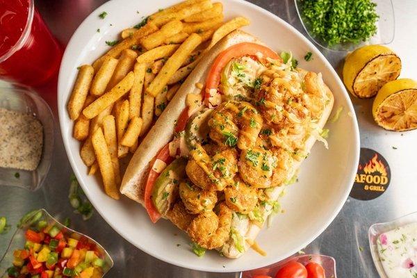 Crispy shrimp, toasted bread and that Champ's flavor that hits every time.  Try our Shrimp Po'Boy and taste why it's one of our top sellers!