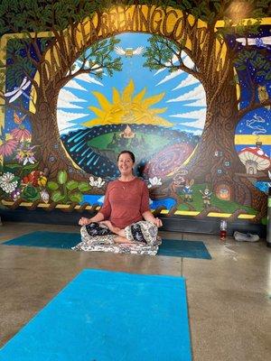 Solstice Healing events with Beach Blanket Yoga at Panachea Brewery in Wilmington, NC.