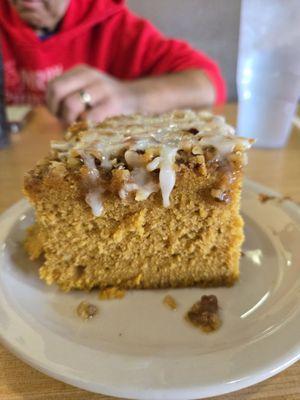 Pumpkin coffee cake! Delish!