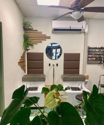 Our pedicure chairs are cozy, clean, and designed for total relaxation. Simple, stylish, and comfortable--just sit back and enjoy.