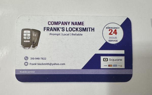 Frank’s locksmith