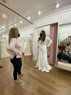 Dress before alterations