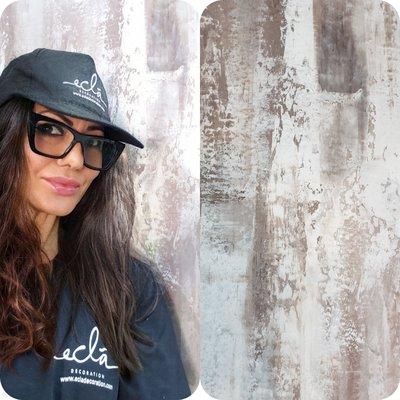 Modern polished venetian plaster