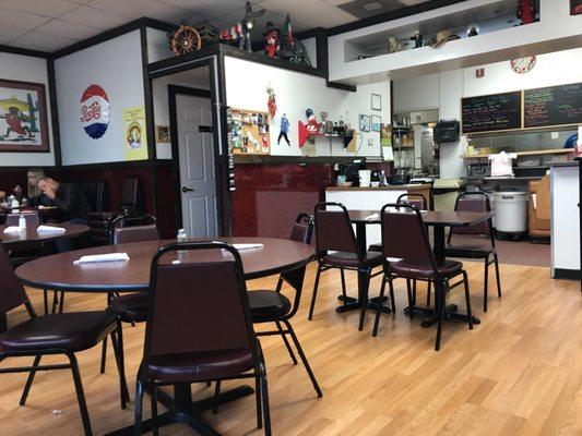 It's a tiny restaurant, 6 tables, 4 booths and 3 counter seats