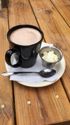 Dark hot chocolate