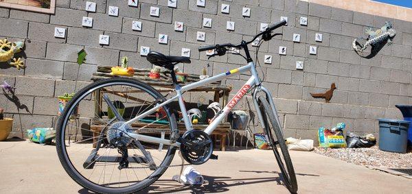 They gave us incredible well-maintained hybrid bikes.