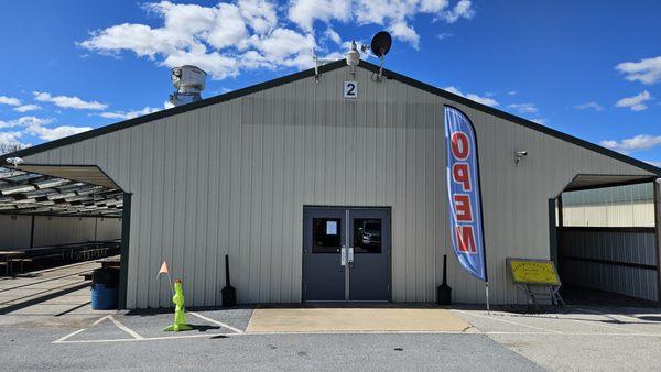 Treasure Trove Toy Store is located in this building behind the restaurant.