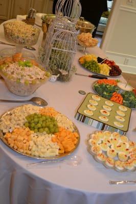 Food setup in dining area