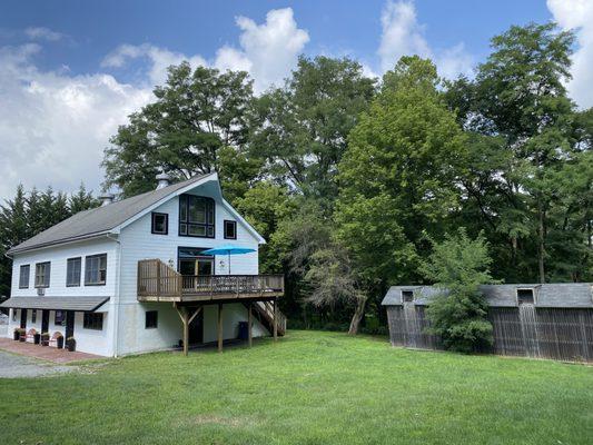 View from Master suite , private patio & back yard.