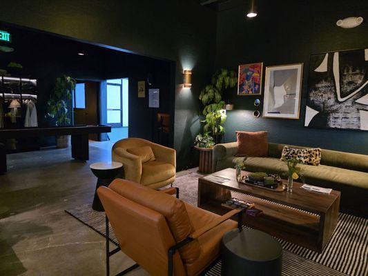 Lounge area to chill and connect