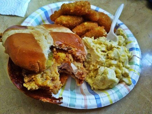 Great Chicken Breast, Spicy Chicken sandwich and Jalapeno Cheddar Peppers