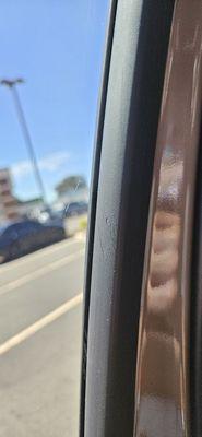 T&T says this line will cure/disappear in a 3 days. It looks like a scratch to me. We'll see in a week.