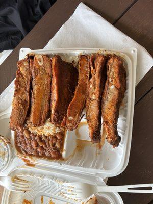 This was my friend's plate pork ribs. Plenty for 2.