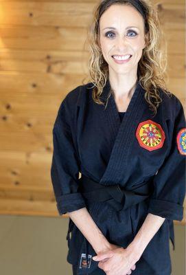 This is me when I received my black belt.