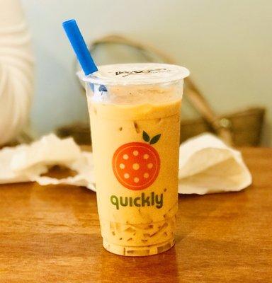 Tiger Milk Tea w/ Lychee and Mango Jelly