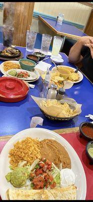 Family! Great place. Clean, kept drinks filled. Food was delicious and on point.