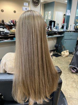 daughter's highlights done by Donna Serog.