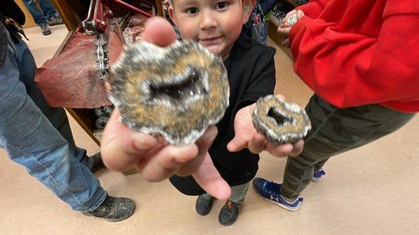 It's in a shape of an animal...dog , bison cow super kool