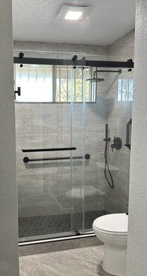 Shower Doors Installed by ABC77 Glass