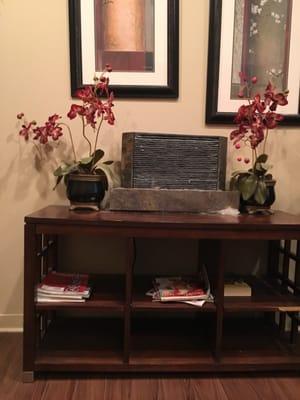 Decor in waiting area