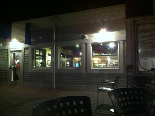 Reds from the outside deck