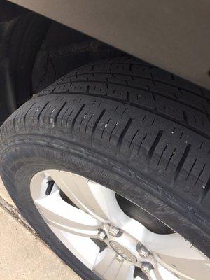 Tire tree is low.
